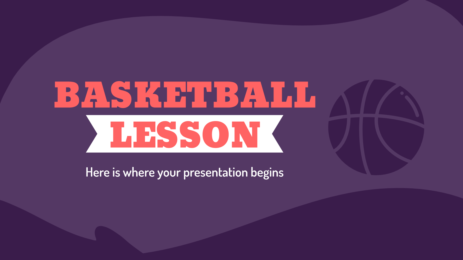 篮球课和PowerPoint模板